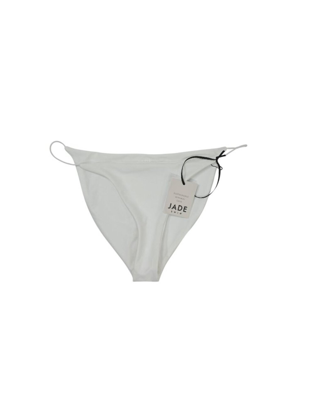 JADE Swim Micro Bare Minimum Bottoms in White